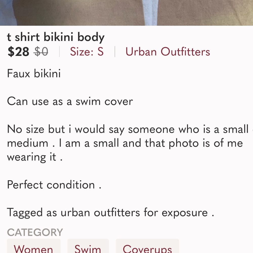T-shirt bikini swimsuit coverups - Picture 7 of 7